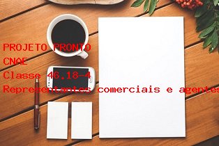 CNAE Representantes comerciais e agentes do comrcio especializado em produtos no especificados anteriormente CNAE Classe 46.18-4